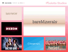 Tablet Screenshot of pixelettestudios.com